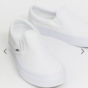 Vans Classic Slip-On triple white sneakers